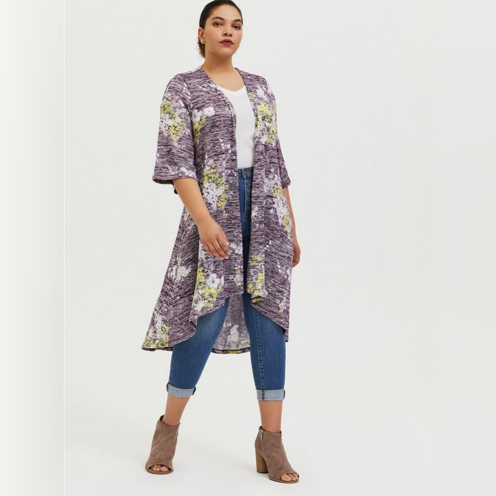 Torrid kimono high low duster 0